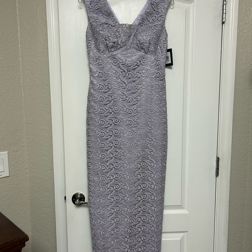 MARINA Elegant Lace Women’s Dress in Lavender